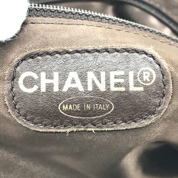 CHANEL Vintage Brown Logo Tote Bag - Picture 14 of 15
